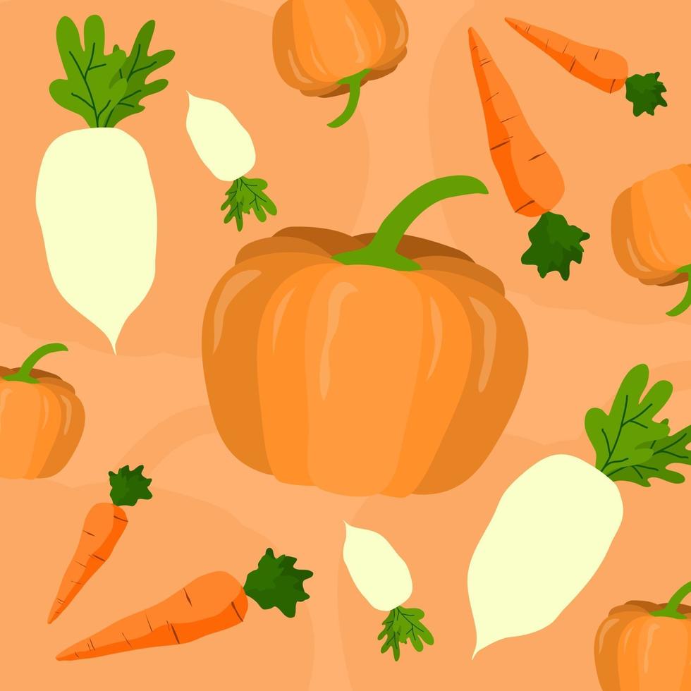 vector de patrón de verduras