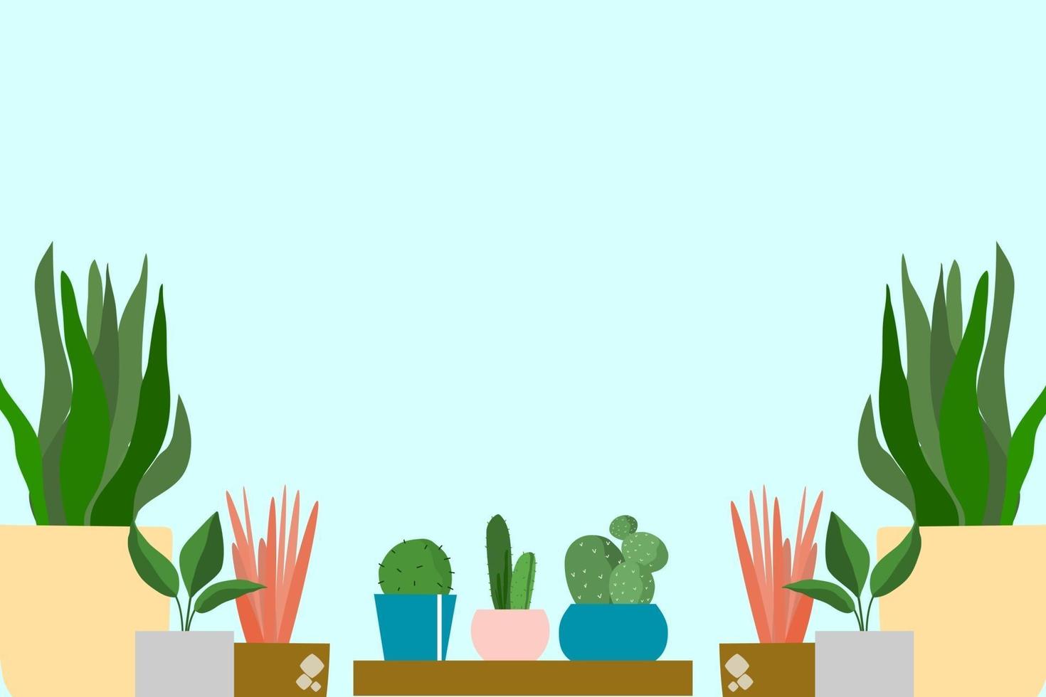 Decorative Plants Background Vector