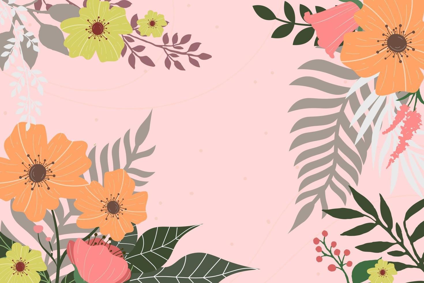 vector de fondo floral