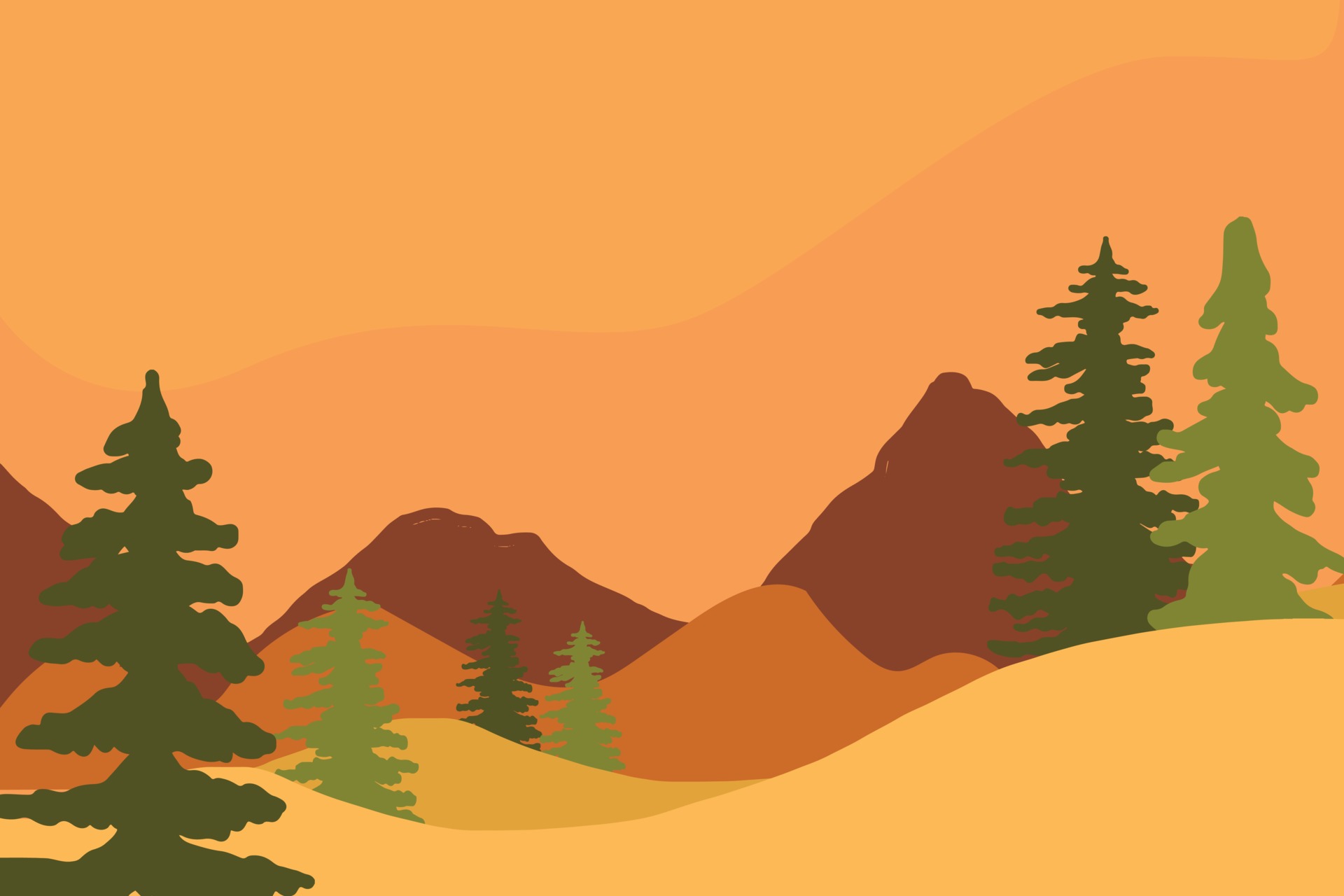 Landscape Background Vector 2130344 Vector Art at Vecteezy