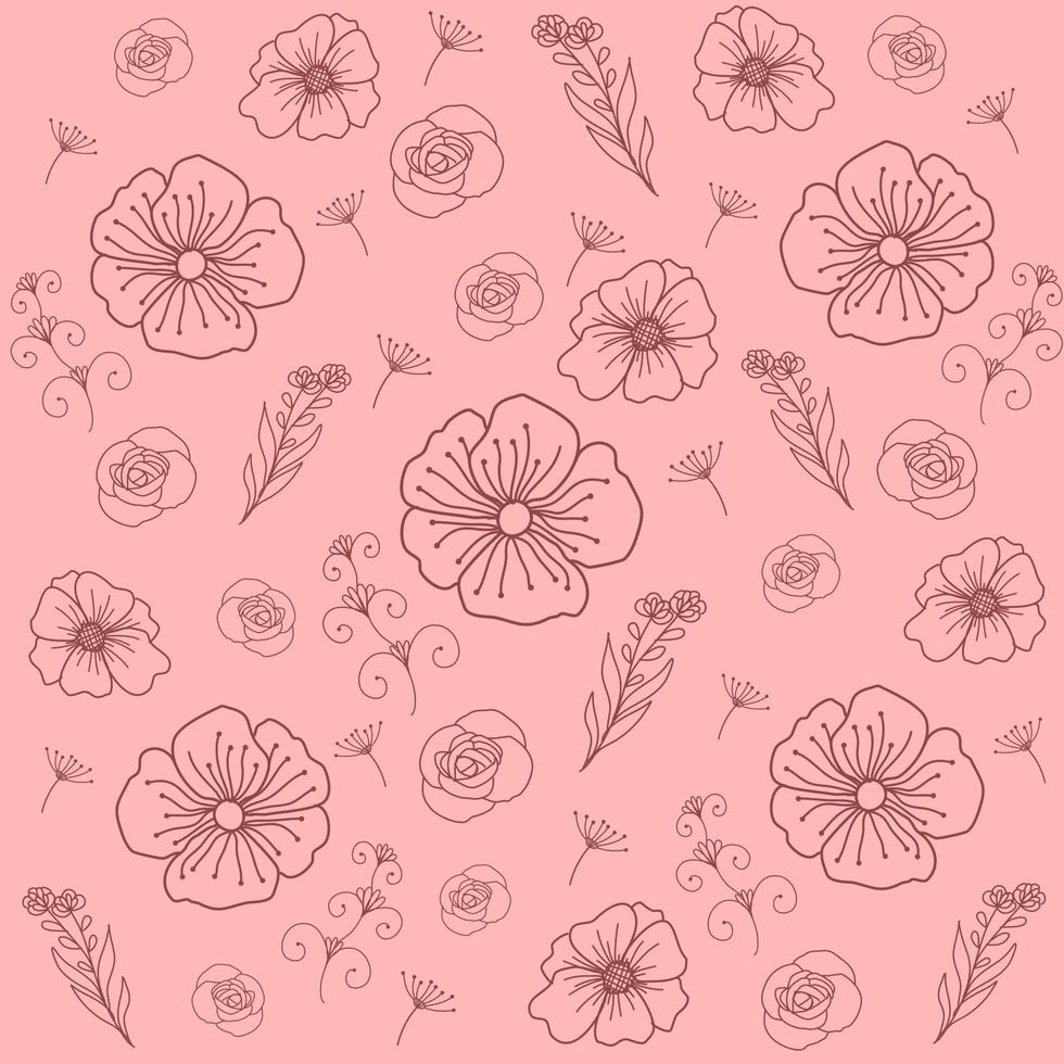 Line Art Pattern Vector Illustration