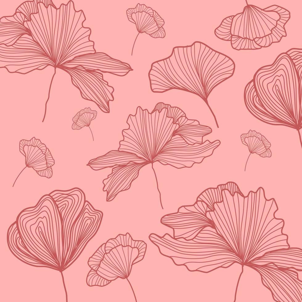 Line Art Pattern Vector Illustration