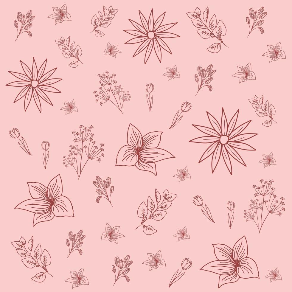 Line Art Pattern Vector Illustration