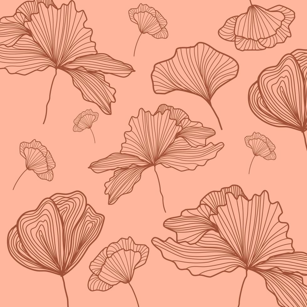 Line Art Pattern Vector Illustration