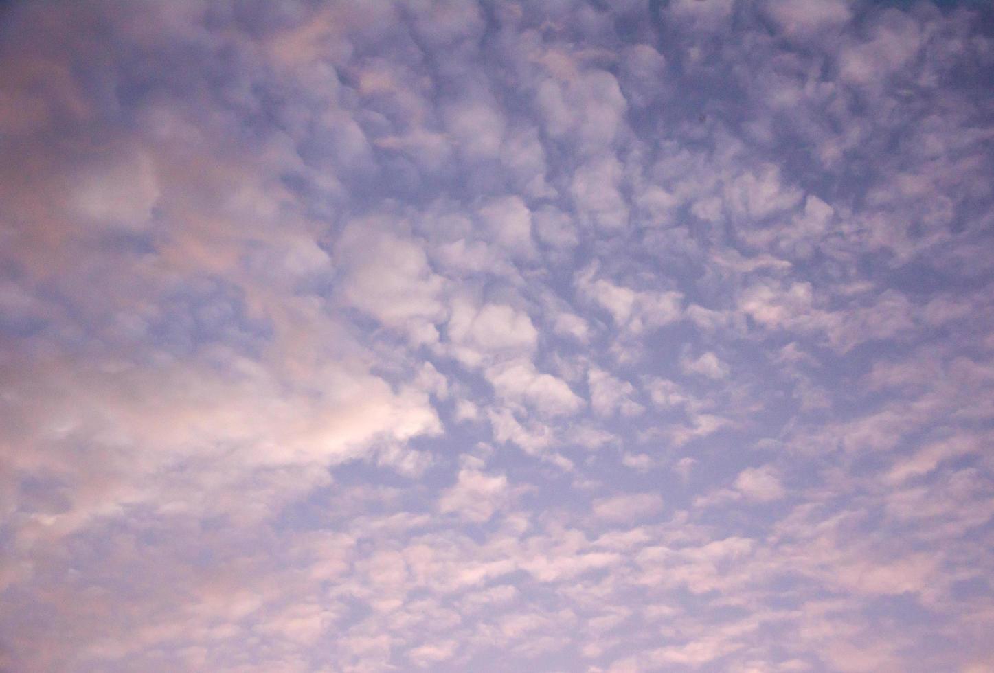 nubes rosadas al atardecer foto