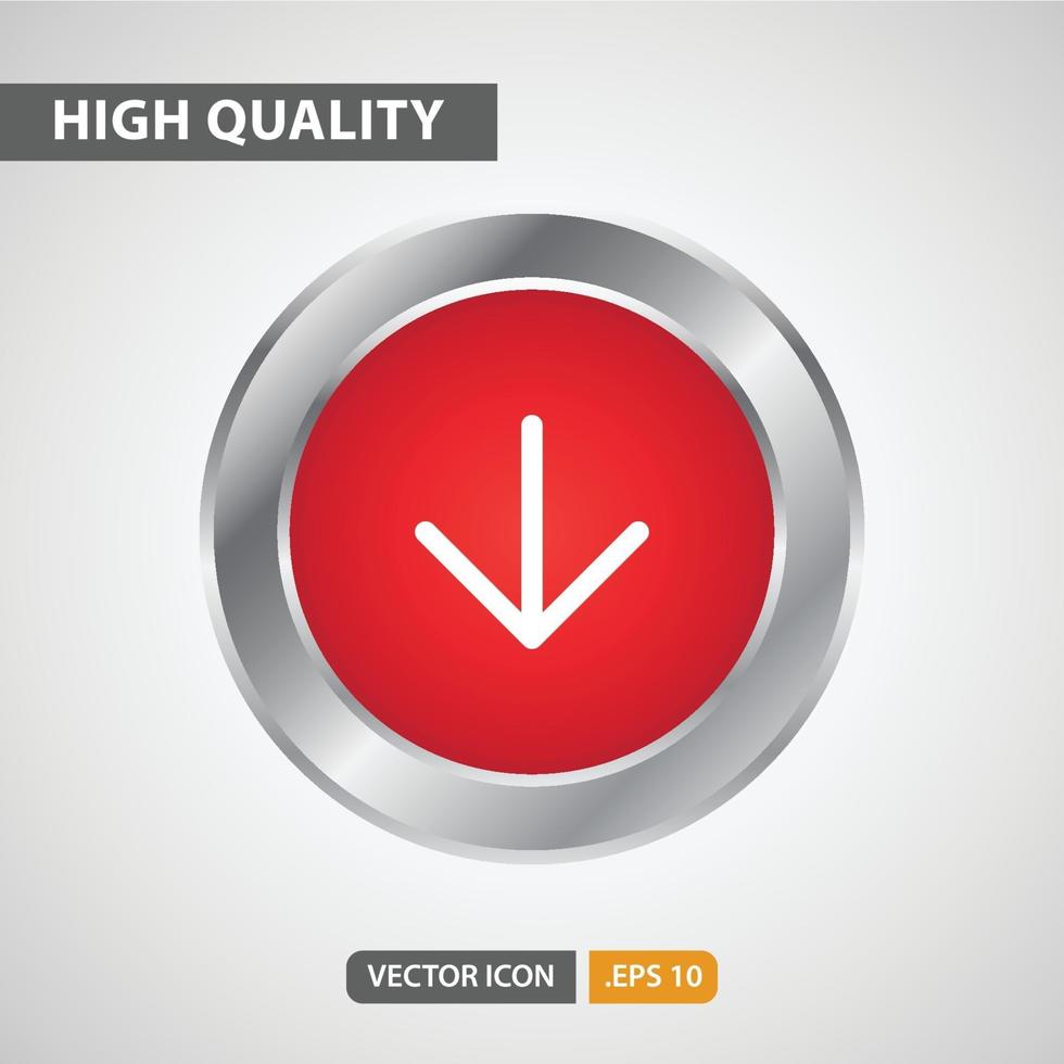 download icon for your web site design, logo, app, UI. Vector graphics illustration and editable stroke. EPS 10.