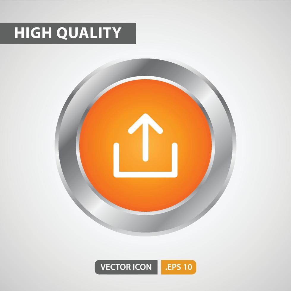 Upload icon for your web site design, logo, app, UI. Vector graphics illustration and editable stroke. EPS 10.