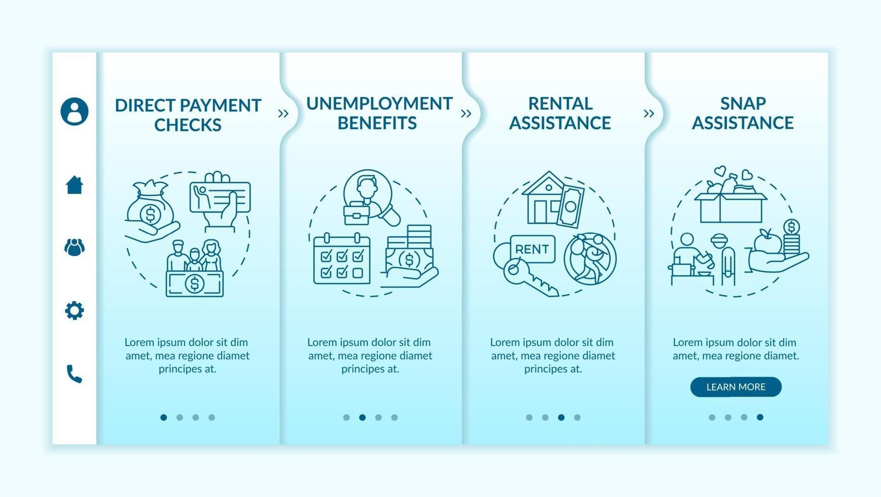 Business expense in pandemic onboarding vector template