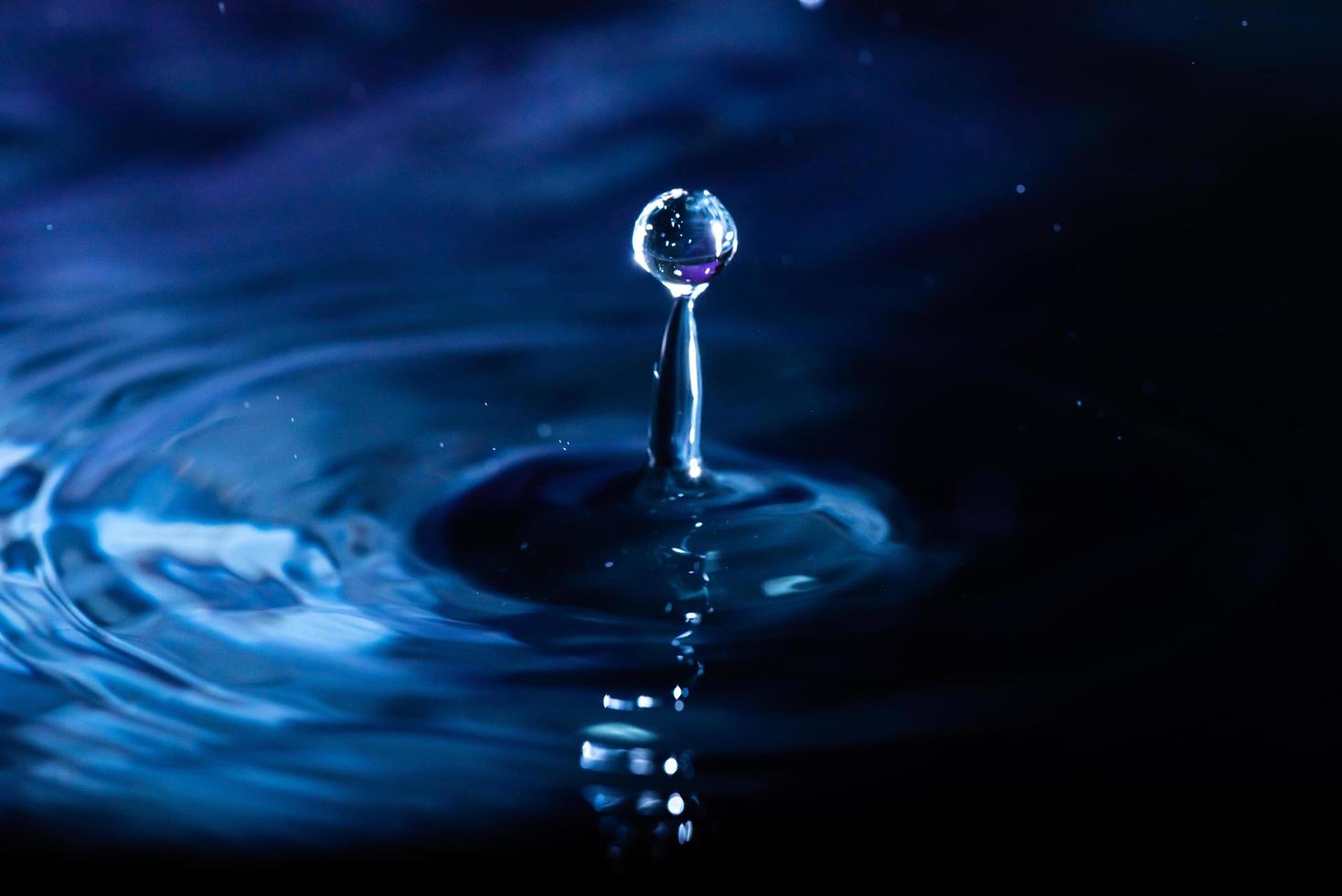 Water splash close-up photo