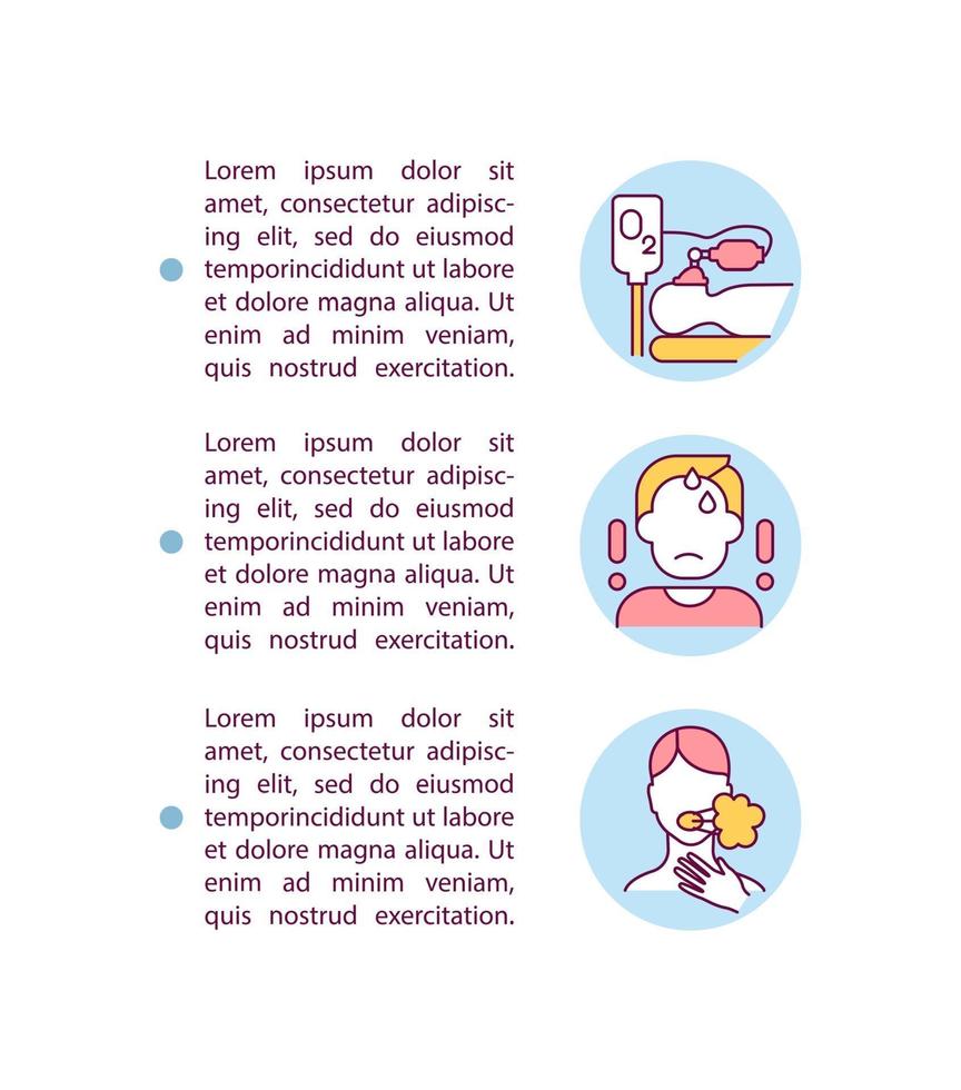 Severe covid patients concept icon with text vector