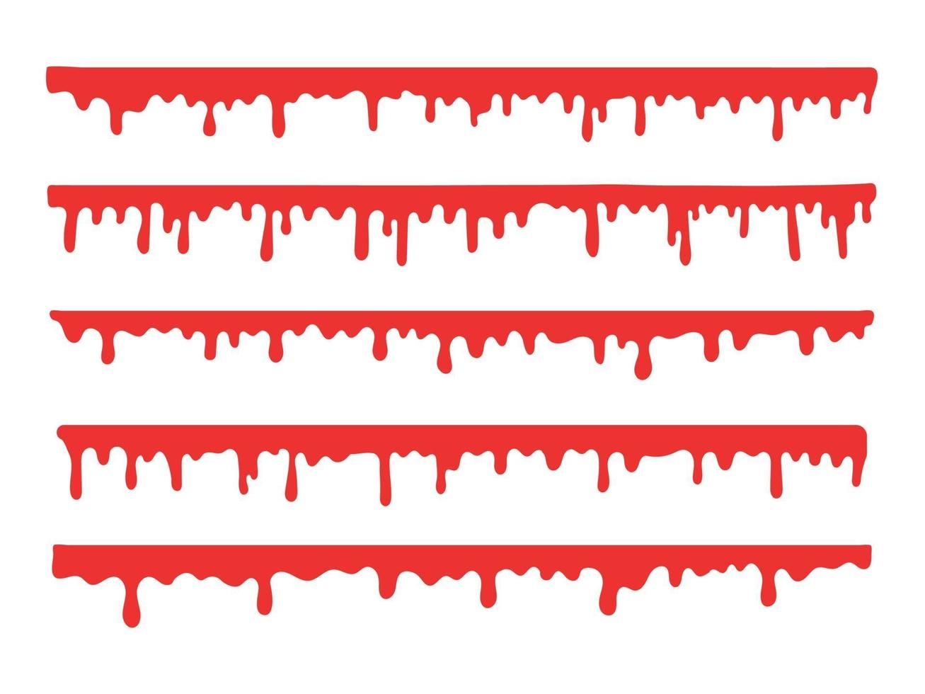 conjunto de salpicaduras de sangre vector