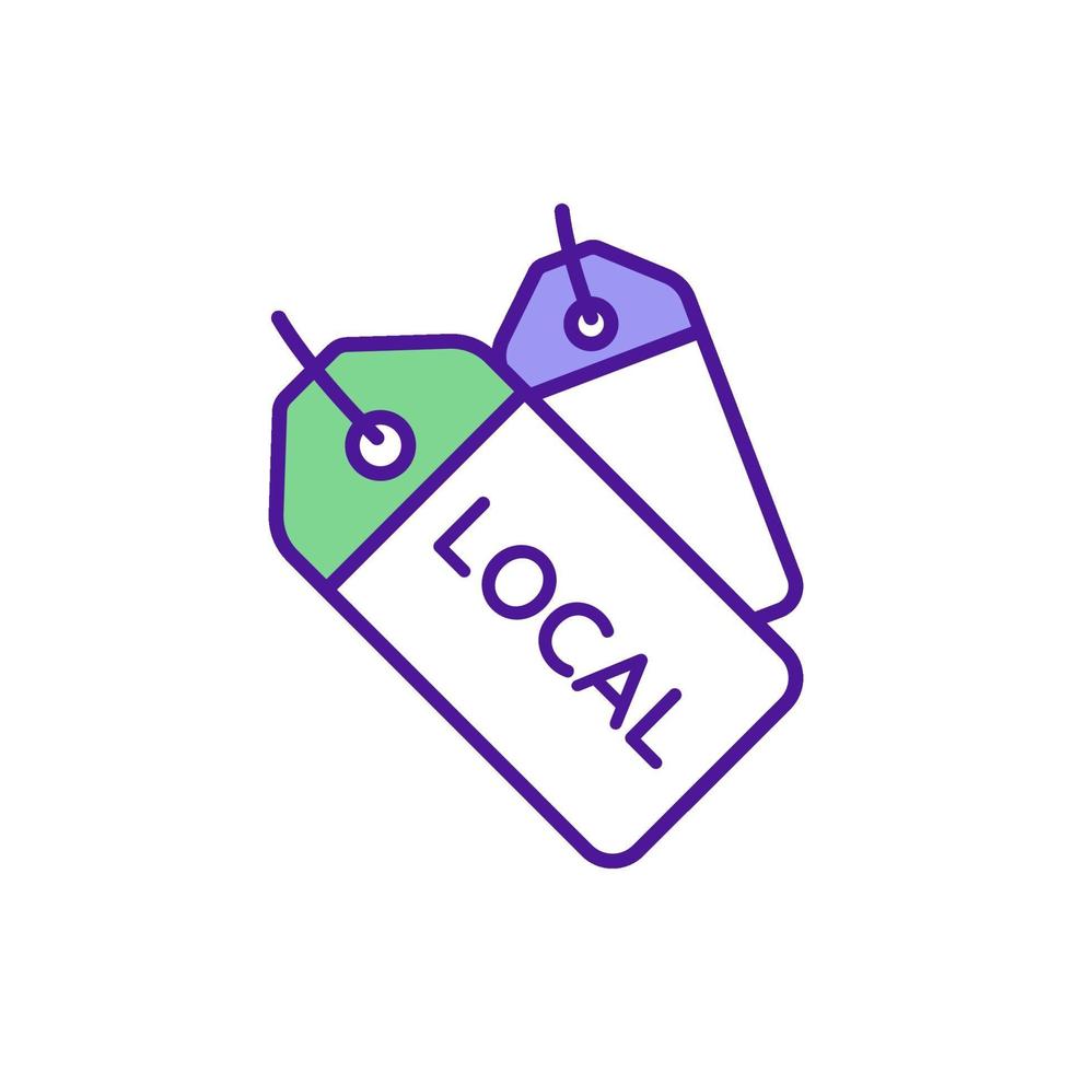 Discount items RGB color icon vector