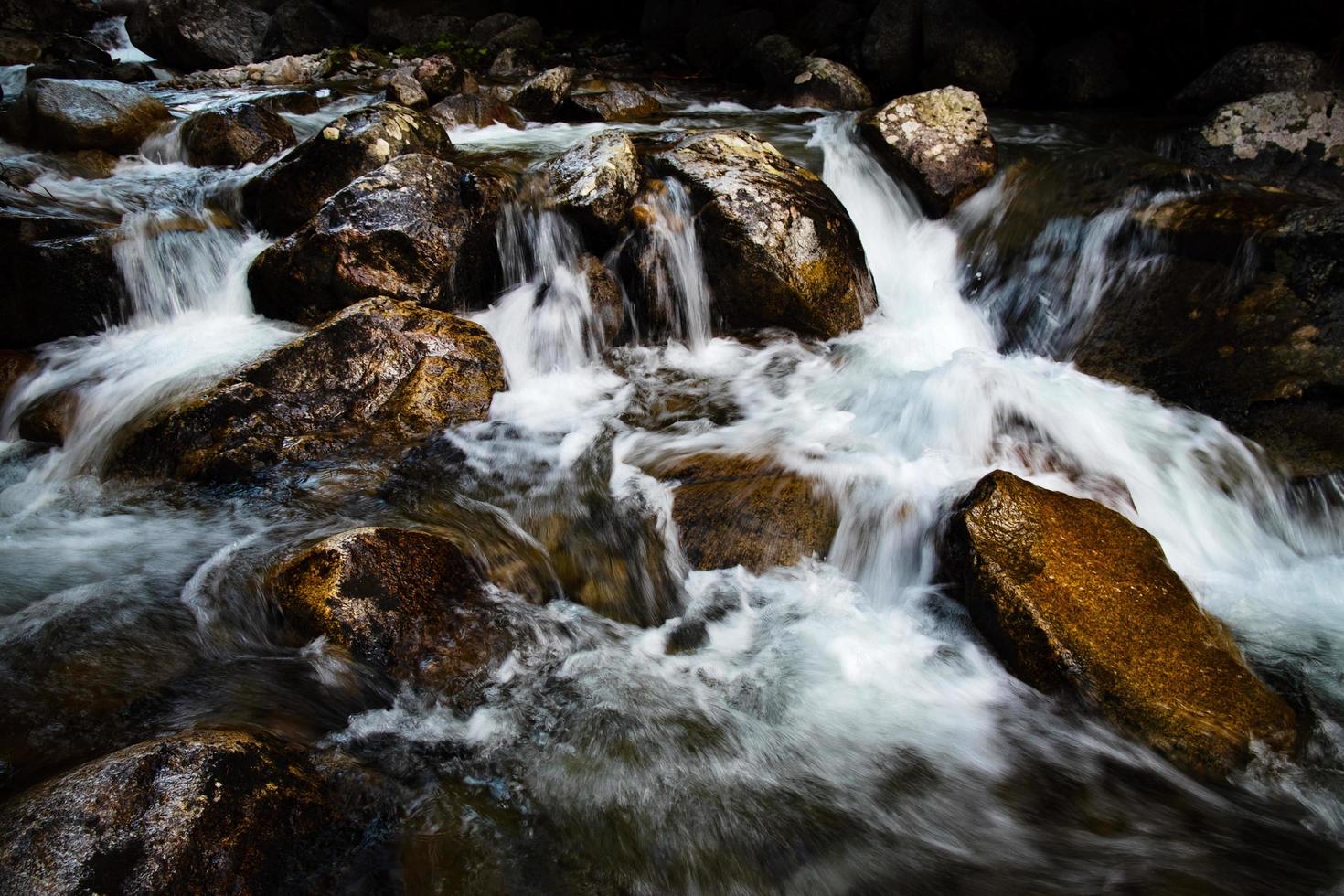 hermoso arroyo y rocas foto