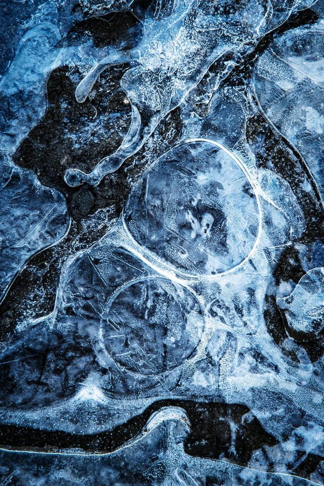 Frozen water surface photo