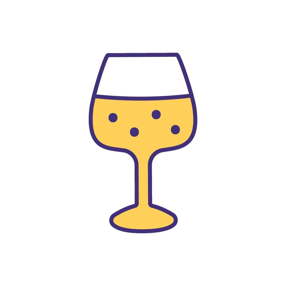 Drinking expired wine RGB color icon 2133762 Vector Art at Vecteezy