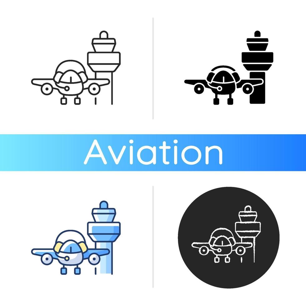 Flight dispatch icon vector
