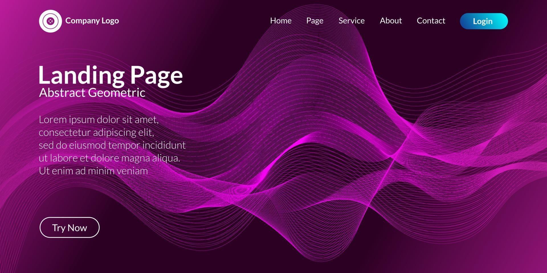 Abstract wave curve background vector