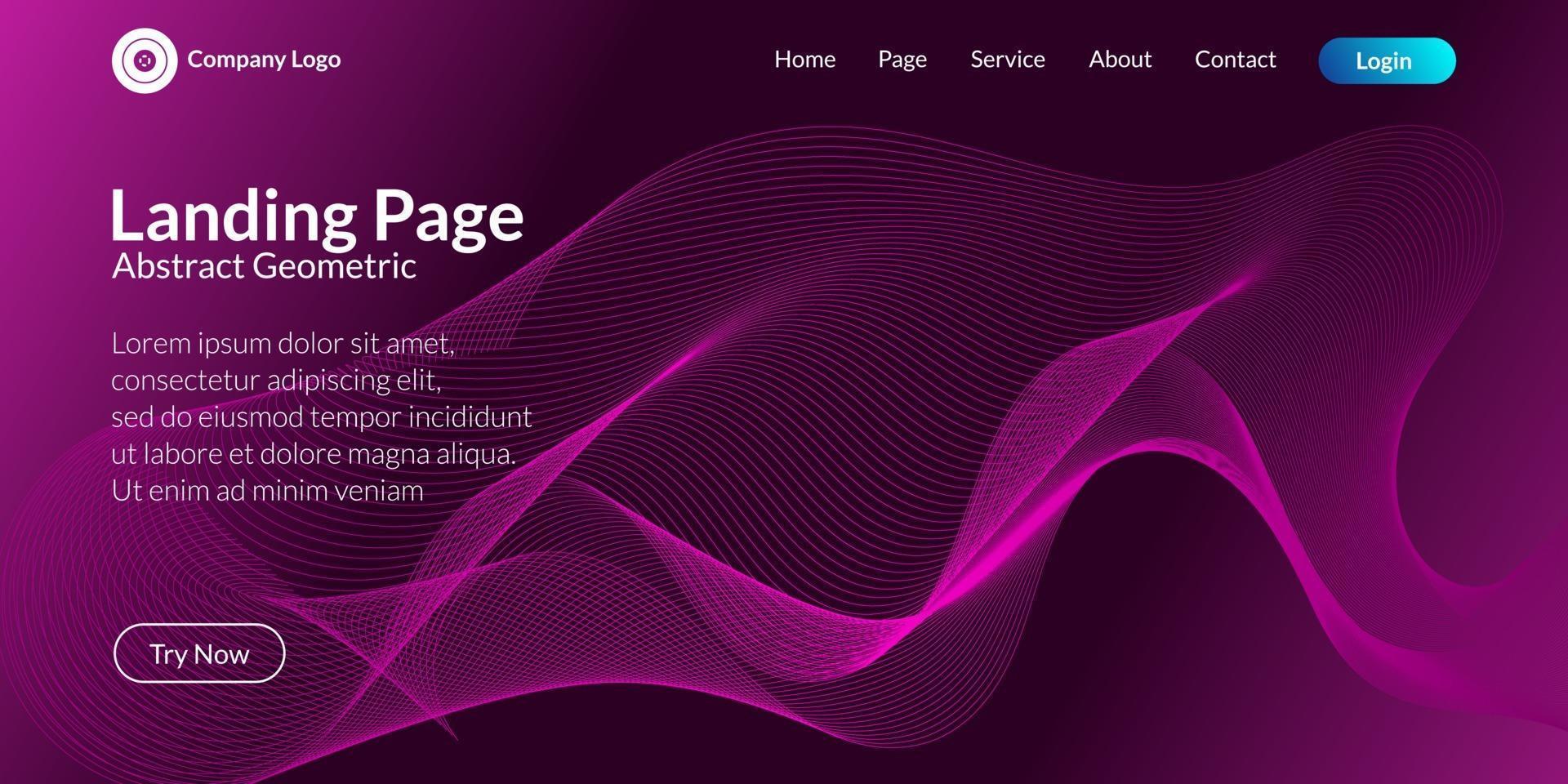 Abstract wave curve background vector