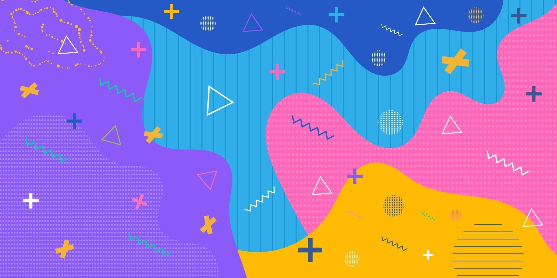 Colorful fun abstract background pattern vector