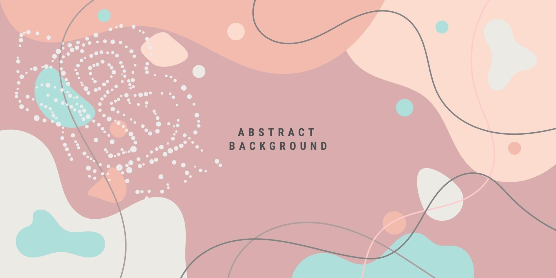 Modern background templates with organic abstract vector