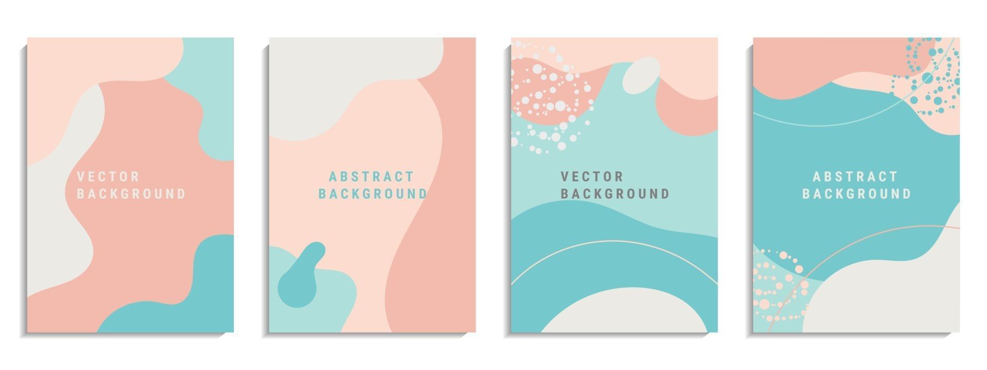 Vector set of abstract creative background