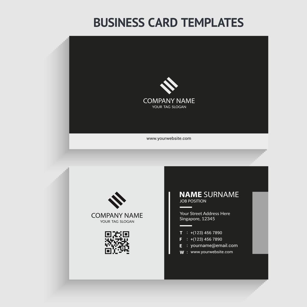 Modern Business Card Template. Stationery Design, Flat Design, Print Template, Vector illustration.