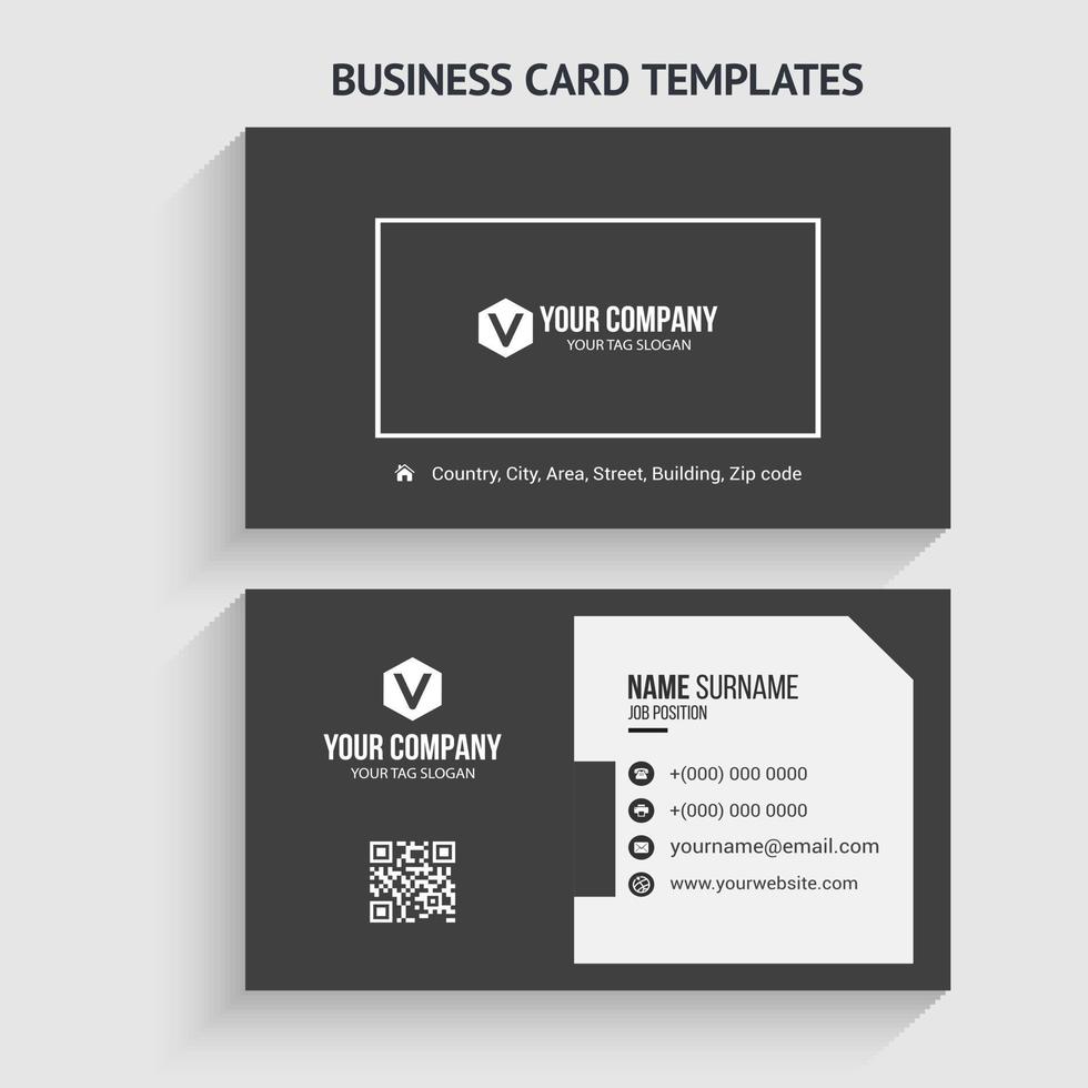 Modern Business Card Template. Stationery Design, Flat Design, Print Template, Vector illustration.