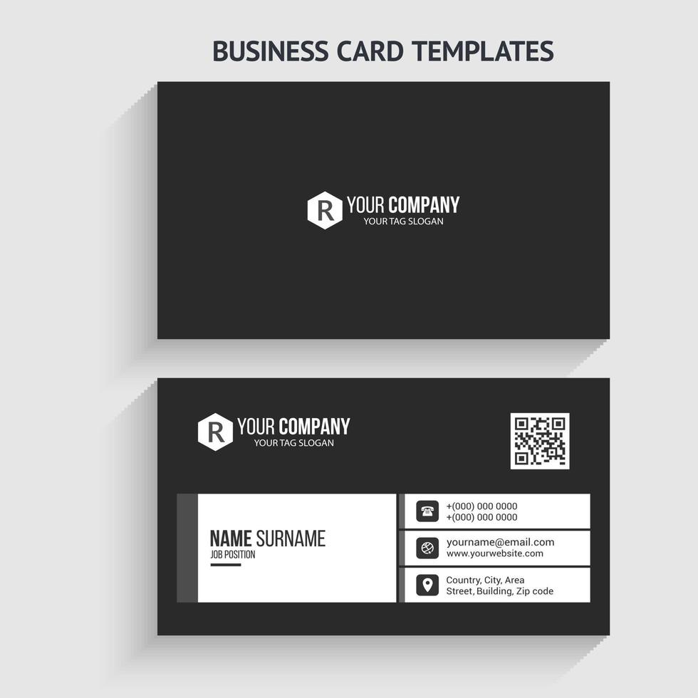 Modern Business Card Template. Stationery Design, Flat Design, Print Template, Vector illustration.