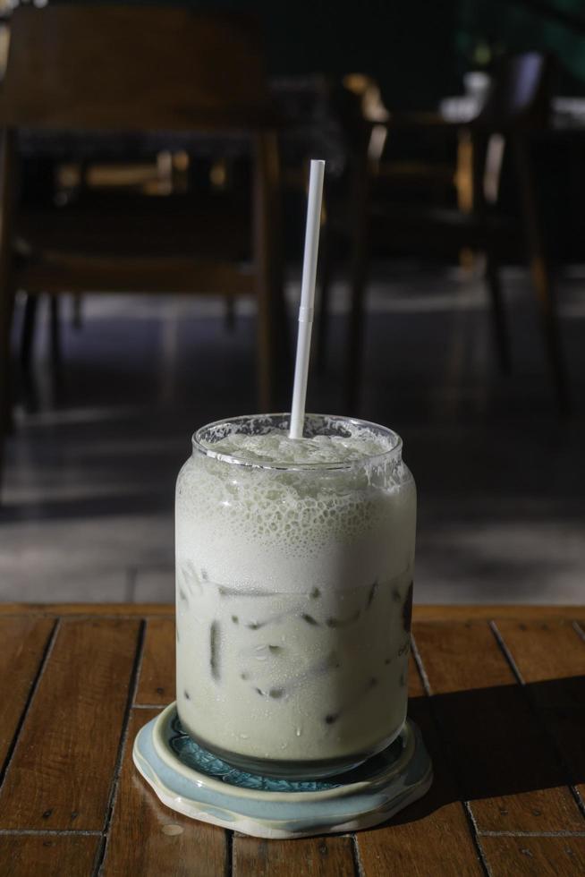 Iced milk drink photo