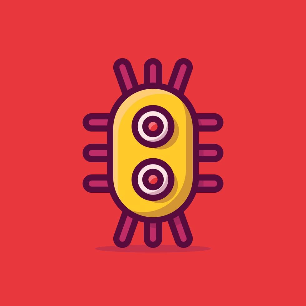 Virus Vector Icon Illustration