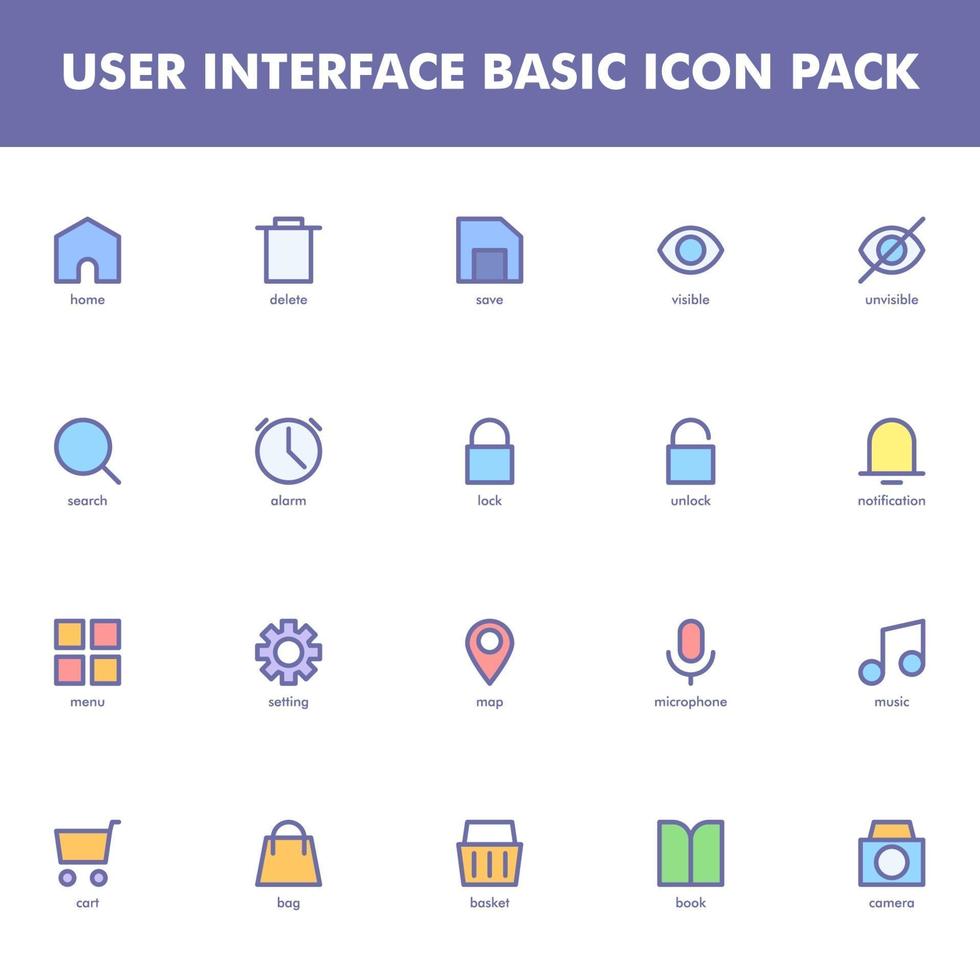 Download User interface icon pack isolated on white background. for your web site design, logo, app, UI ...