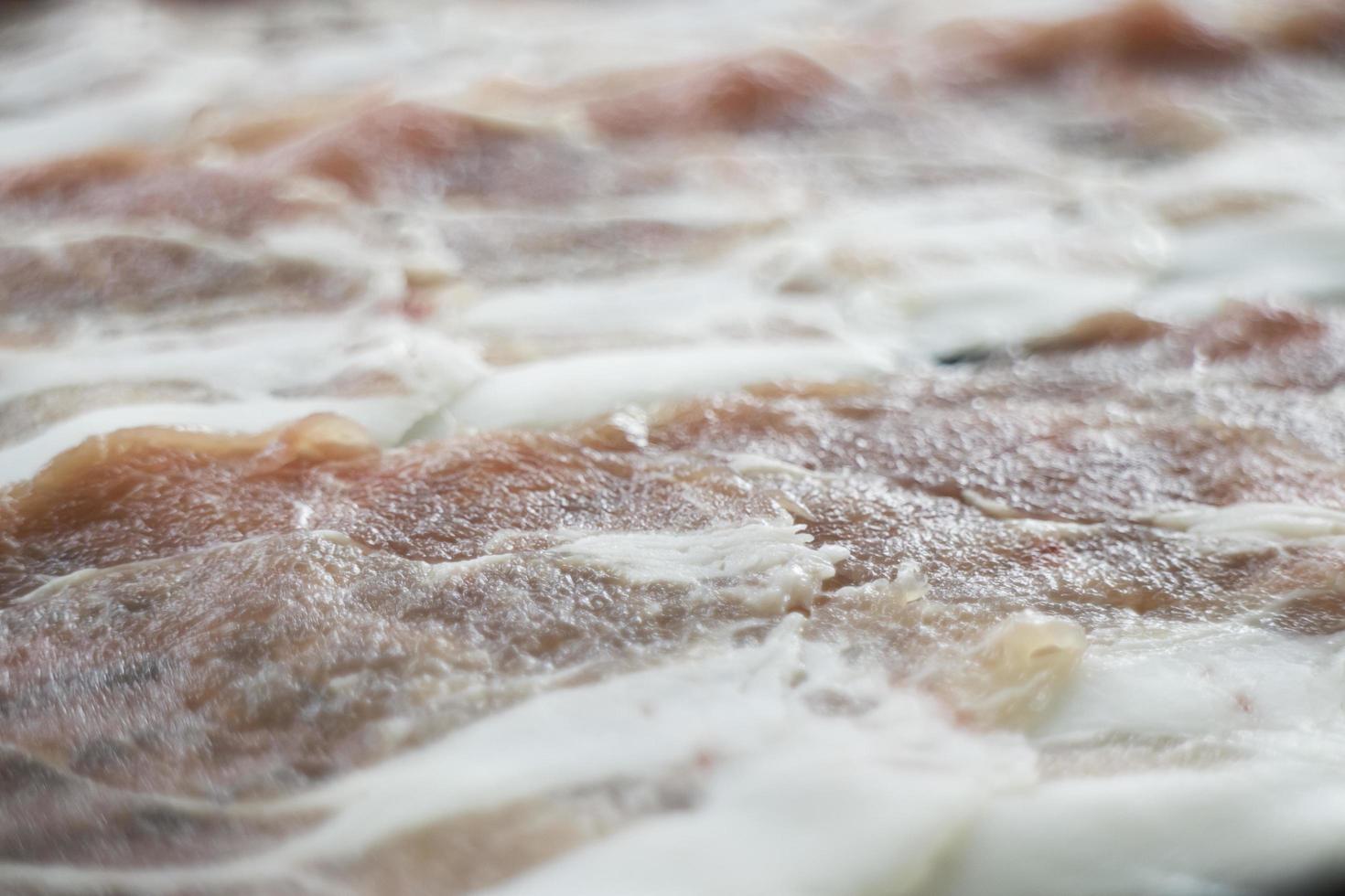 Close up of bacon photo