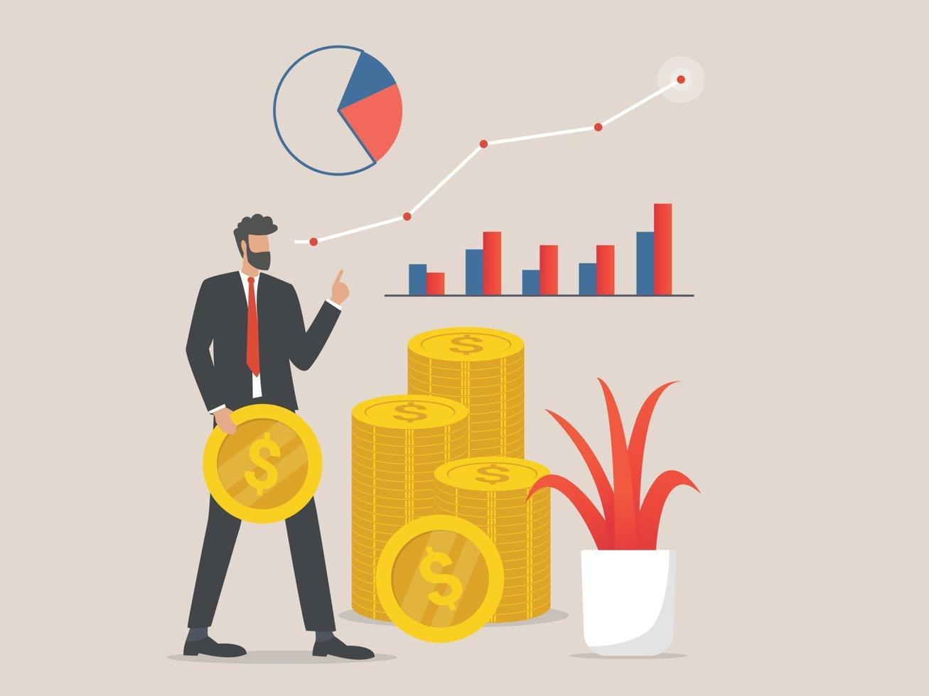 Finance concept illustration, Business concept for Investment vector