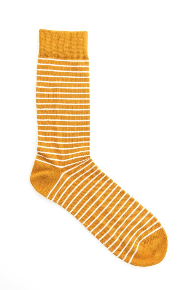 Socks on white background photo