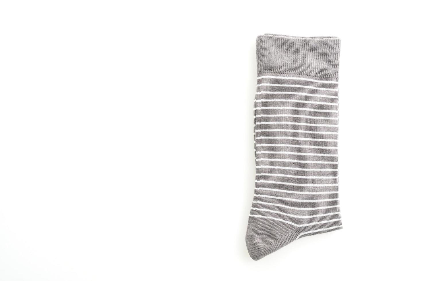 Socks on white background photo