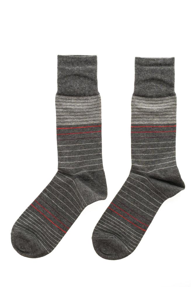 Socks on white background photo