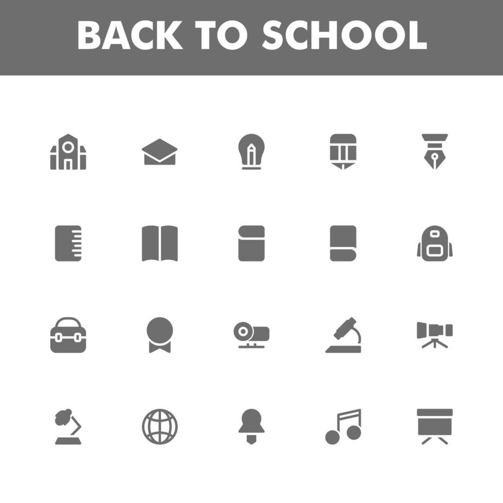 paquete de iconos de educación aislado sobre fondo blanco. para el diseño de su sitio web, logotipo, aplicación, interfaz de usuario. Ilustración de gráficos vectoriales y trazo editable. eps 10. vector