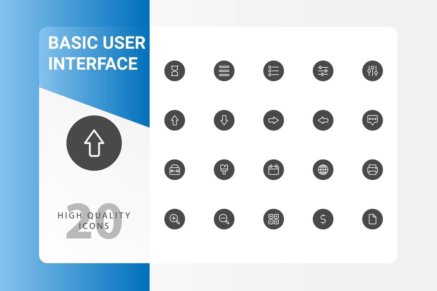 paquete de iconos de interfaz de usuario aislado sobre fondo blanco. para el diseño de su sitio web, logotipo, aplicación, interfaz de usuario. Ilustración de gráficos vectoriales y trazo editable. eps 10. vector