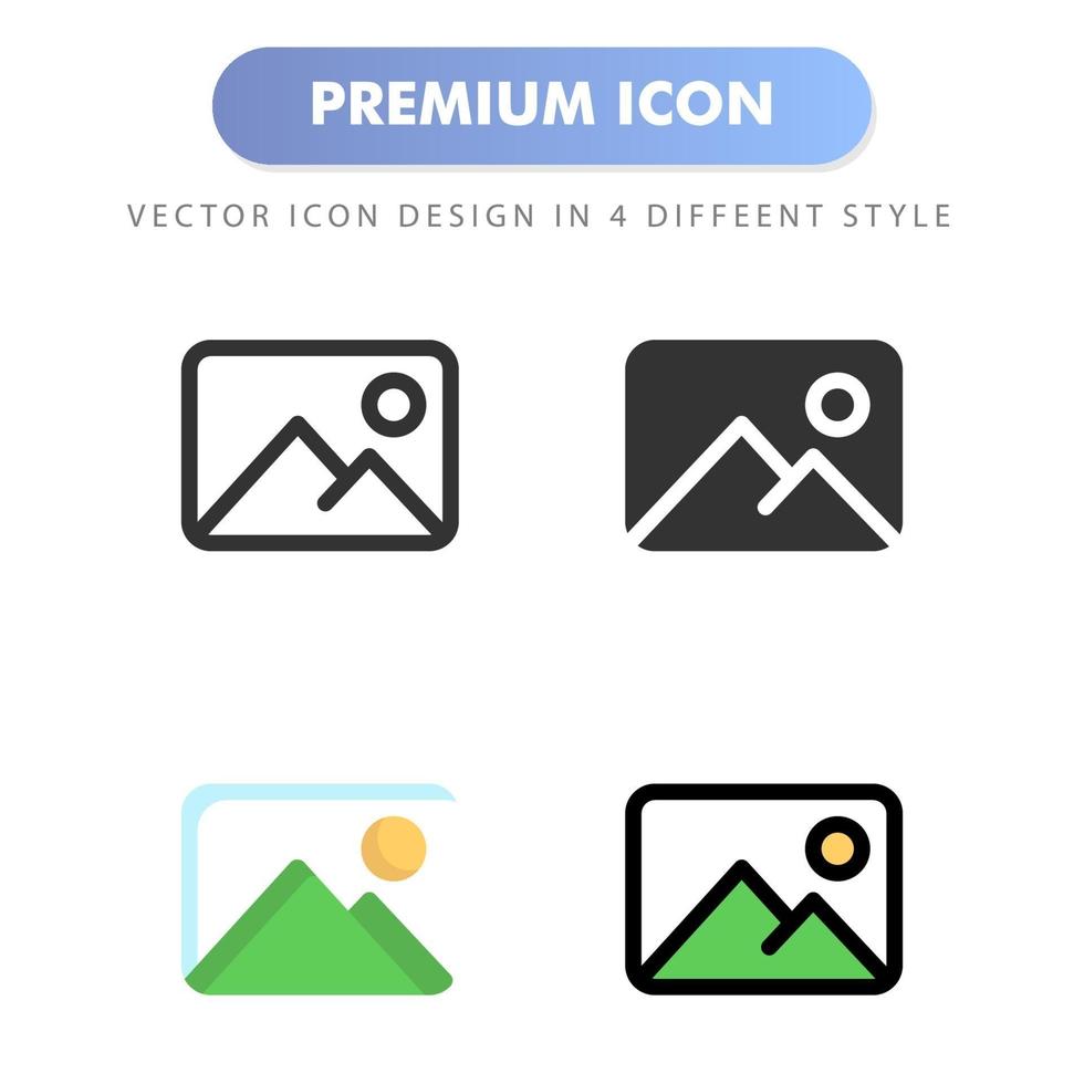 icono de imagen para el diseño de su sitio web, logotipo, aplicación, interfaz de usuario. Ilustración de gráficos vectoriales y trazo editable. diseño de icono eps 10. vector