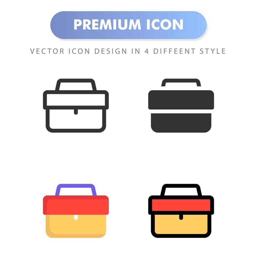 briefcase icon for your web site design, logo, app, UI. Vector graphics illustration and editable stroke. icon design EPS 10.