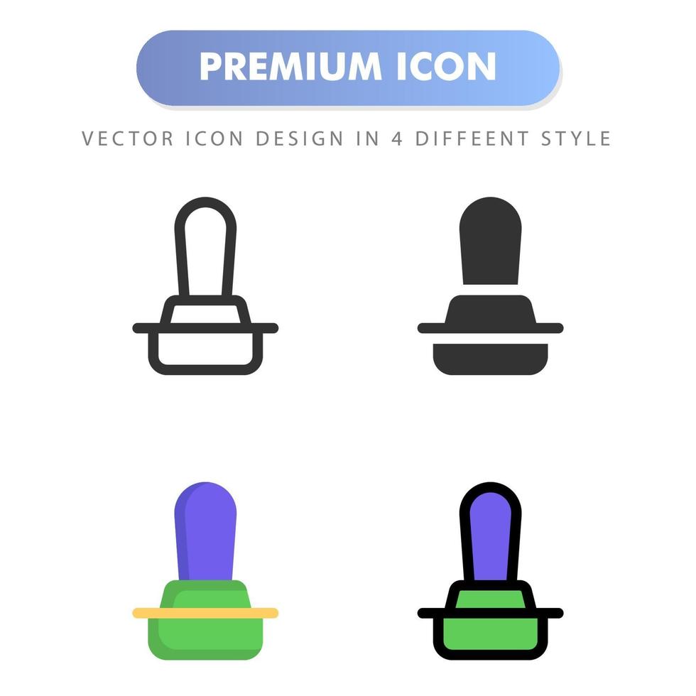 icono de sello para el diseño de su sitio web, logotipo, aplicación, interfaz de usuario. Ilustración de gráficos vectoriales y trazo editable. diseño de icono eps 10. vector