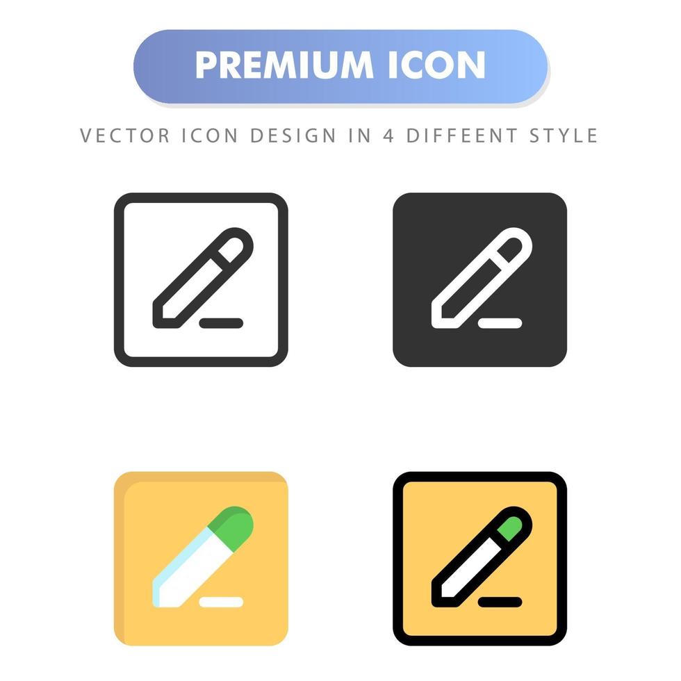 editar icono para el diseño de su sitio web, logotipo, aplicación, interfaz de usuario. Ilustración de gráficos vectoriales y trazo editable. diseño de icono eps 10. vector
