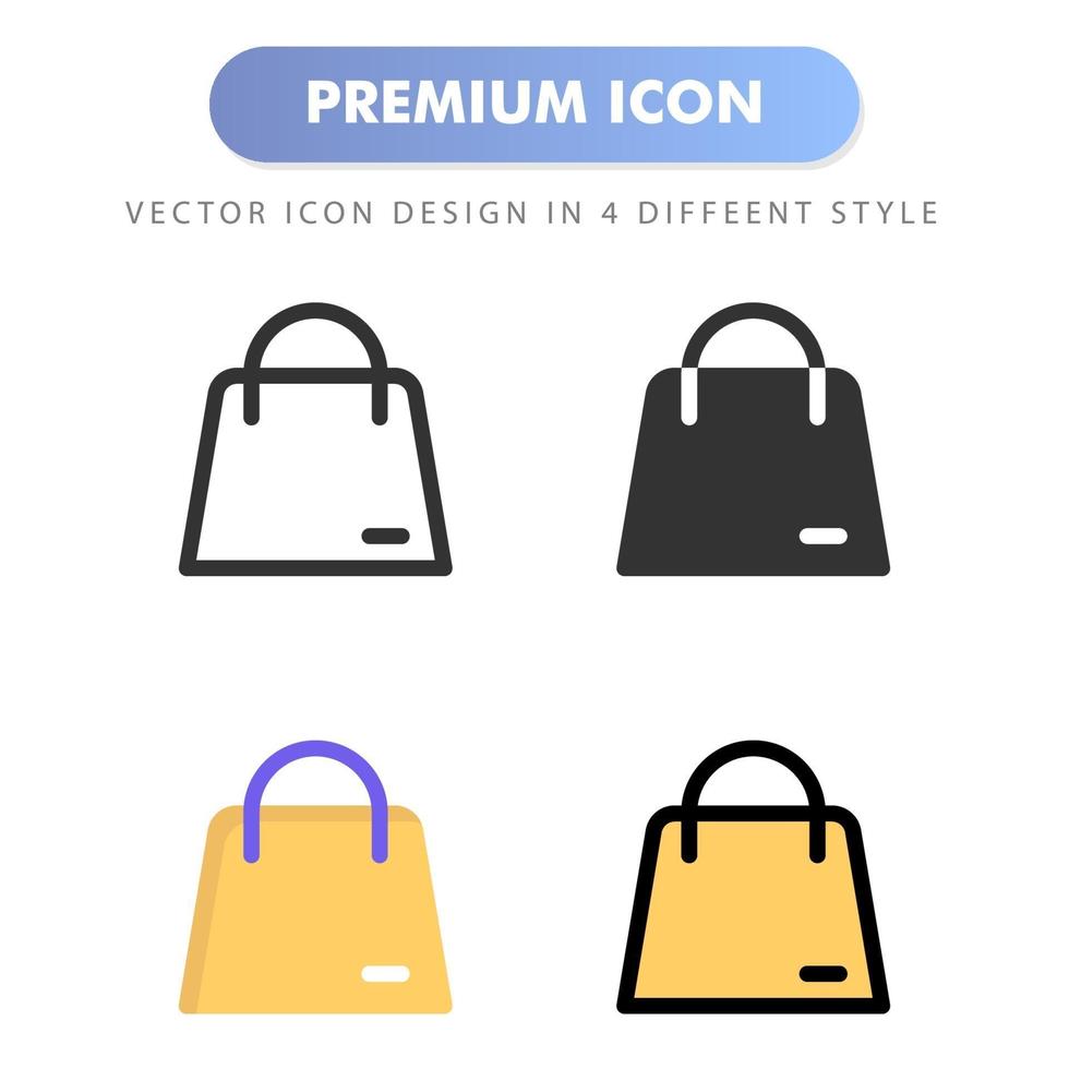 icono de bolsa de compras para el diseño de su sitio web, logotipo, aplicación, interfaz de usuario. Ilustración de gráficos vectoriales y trazo editable. diseño de icono eps 10. vector