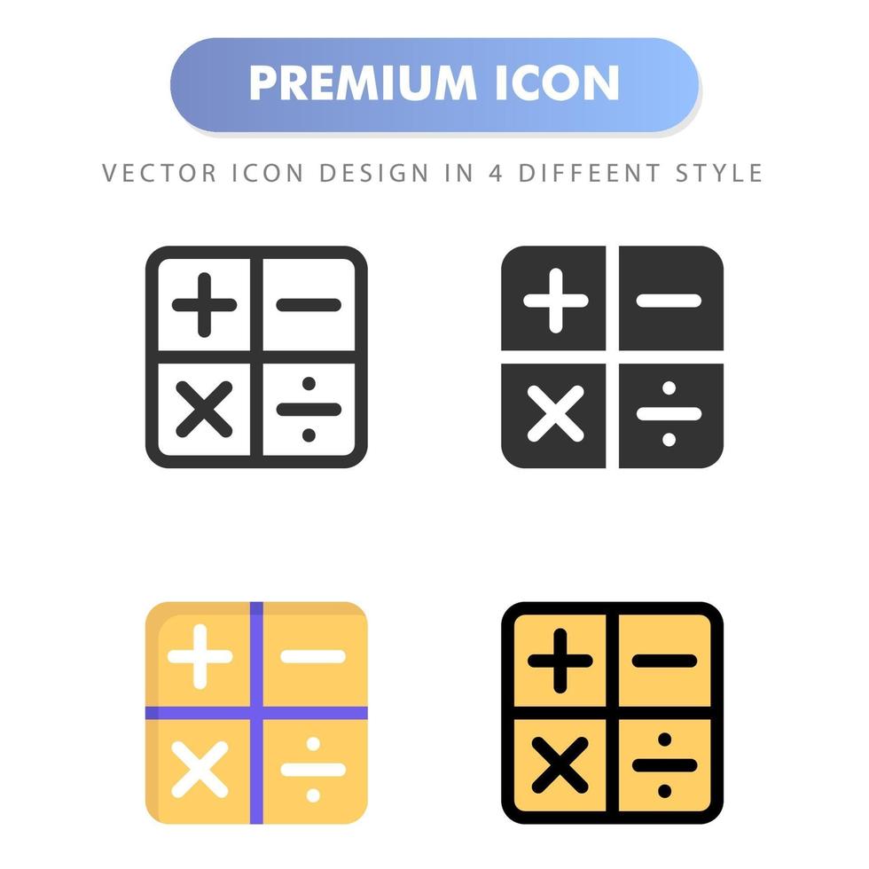 icono de calculadora para el diseño de su sitio web, logotipo, aplicación, interfaz de usuario. Ilustración de gráficos vectoriales y trazo editable. diseño de icono eps 10. vector