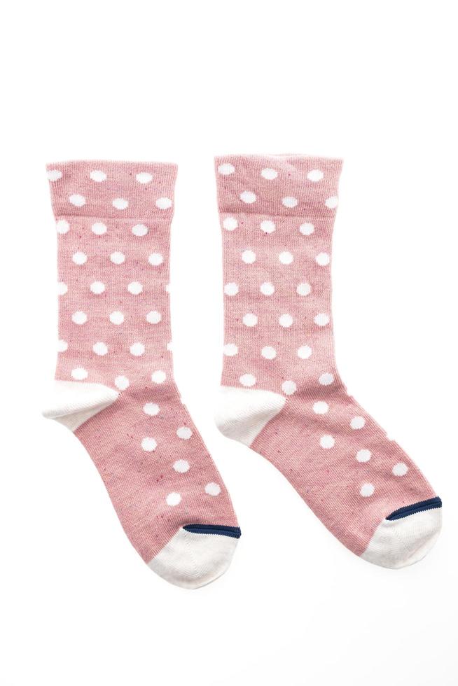 Socks on white background photo