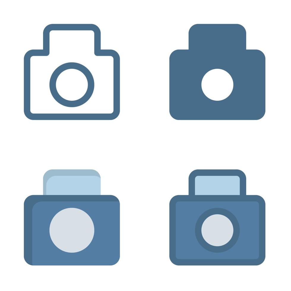 camera icon in isolated on white background. for your web site design, logo, app, UI. Vector graphics illustration and editable stroke. EPS 10.