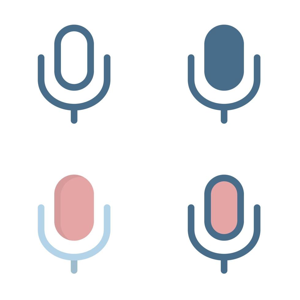 microphone icon in isolated on white background. for your web site design, logo, app, UI. Vector graphics illustration and editable stroke. EPS 10.
