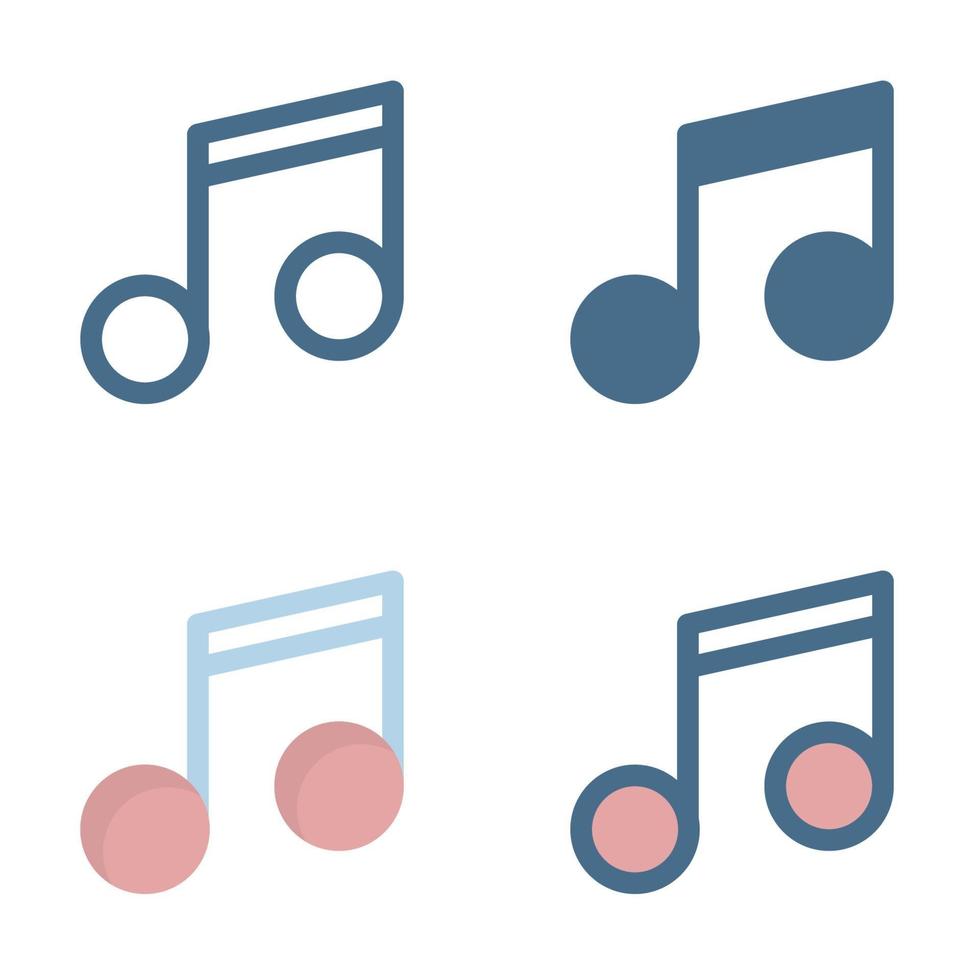 music icon in isolated on white background. for your web site design, logo, app, UI. Vector graphics illustration and editable stroke. EPS 10.