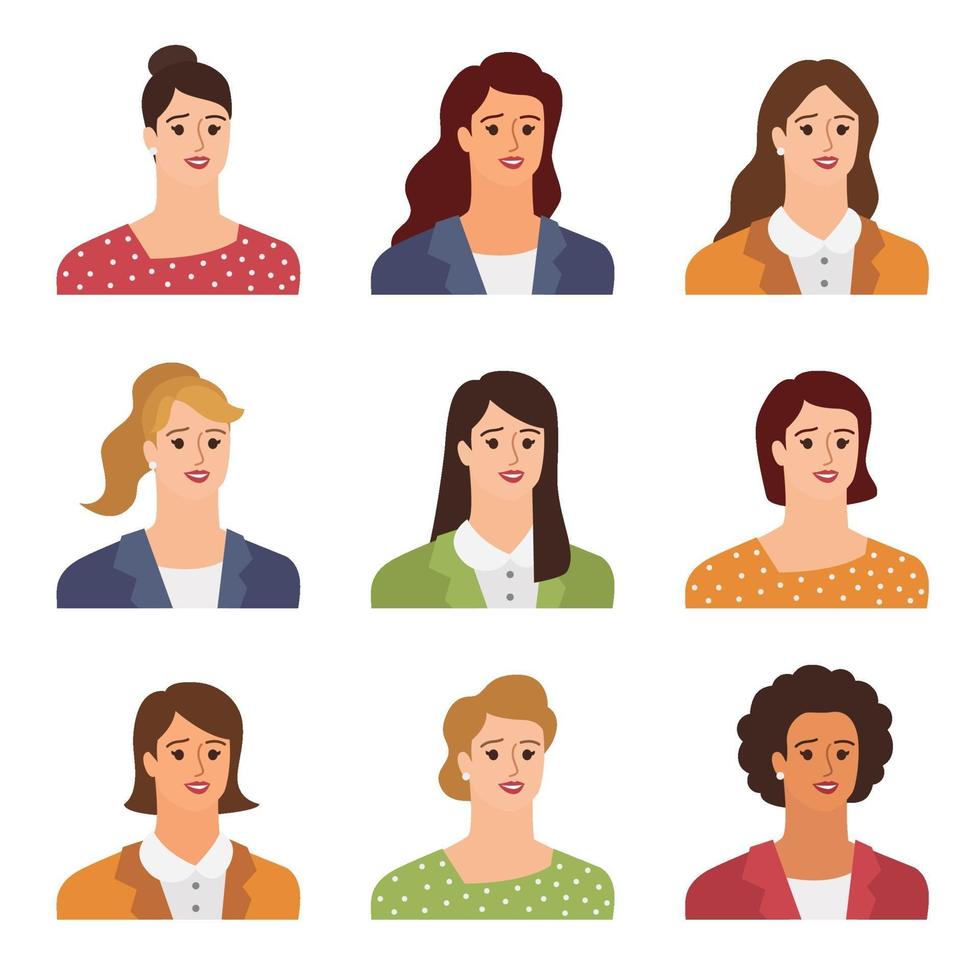 Business people avatars vector