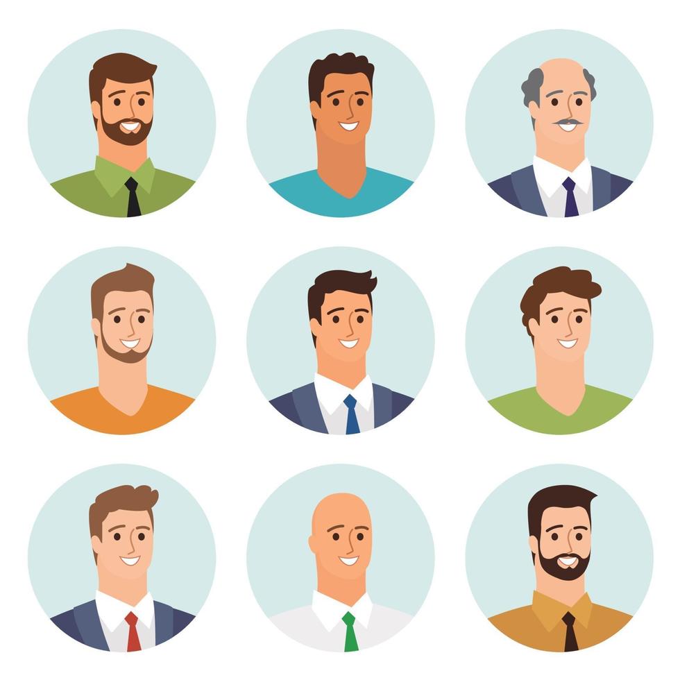 avatares de personas de negocios vector